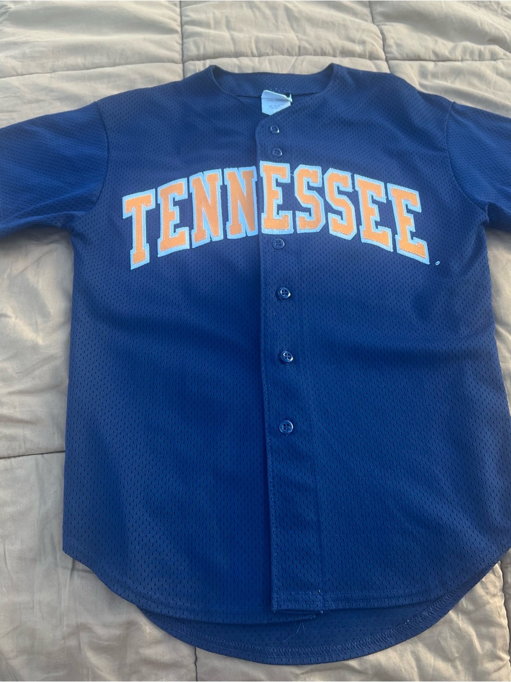 Vintage Bike Tennessee Vols Blue Mesh Baseball Jersey Size Small